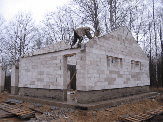Цена строительства гаража из пеноблока в Минске